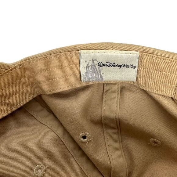 Disney Parks Embroidered Navy Icon Mickey Mouse Hat Cap Khaki Adjustable - Picture 6 of 6